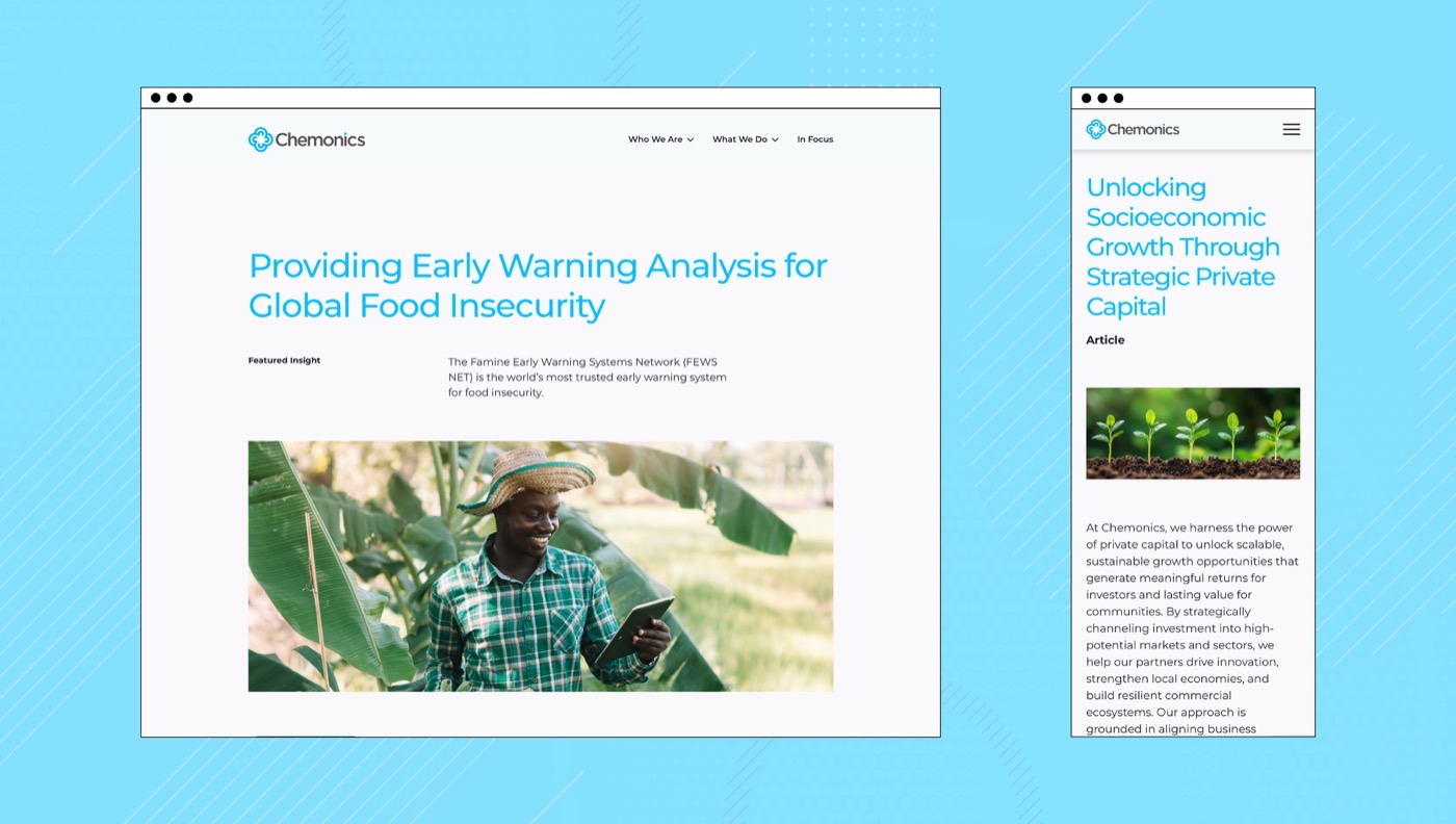 Chemonics 2025 site transformation