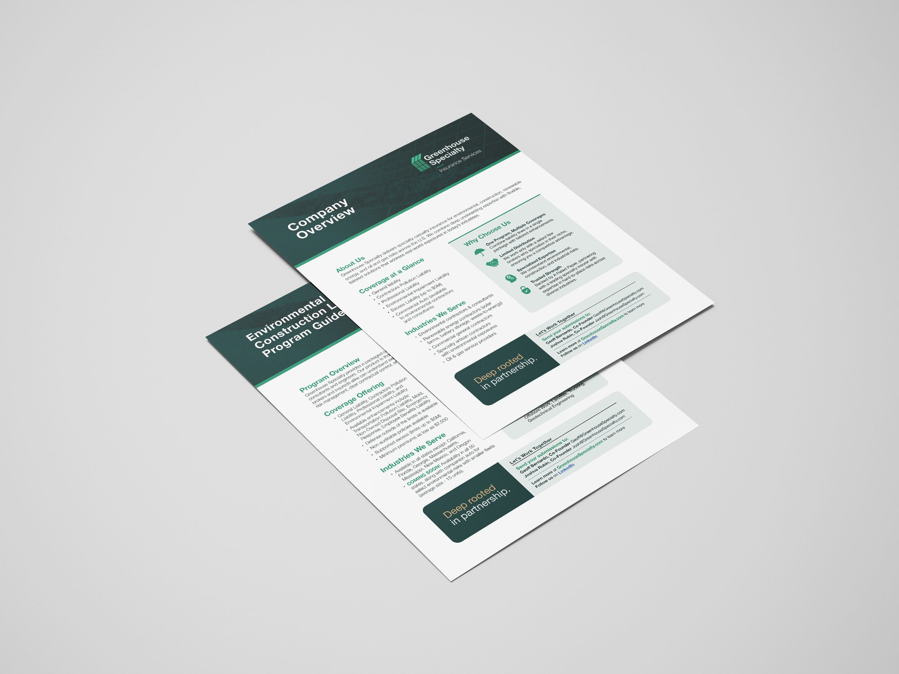 Greenhouse Specialty flyers