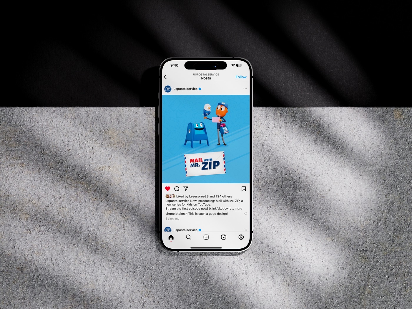 Mail with Mr. Zip social media mockup